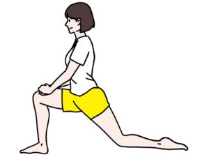 腸腰筋ストレッチの自宅実践イメージ