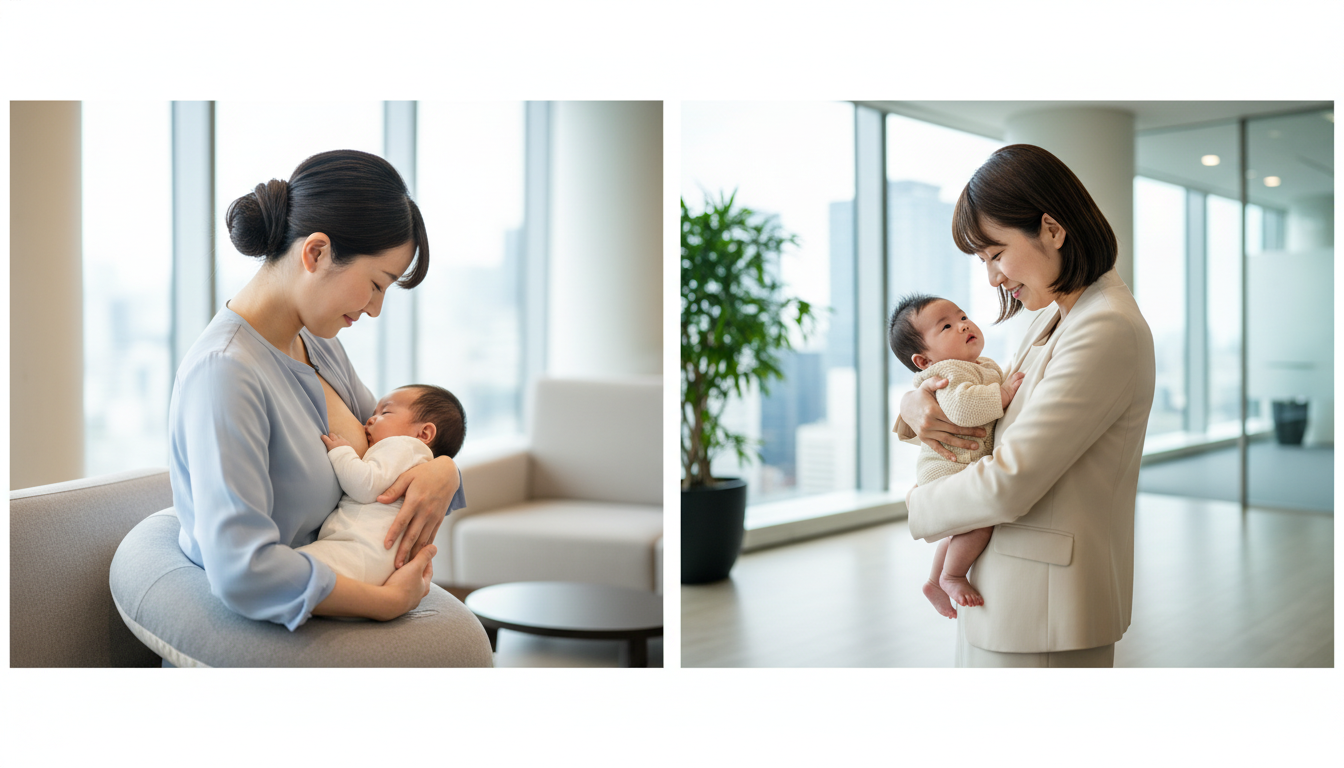 授乳や抱っこで身体に負担がかかる産後ママ